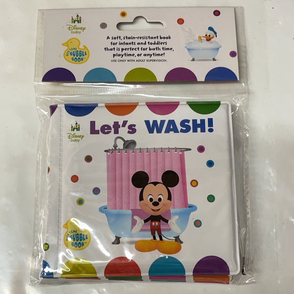 Disney Mickey & friends Let’s wash bubble bath book